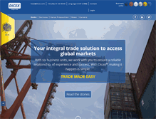 Tablet Screenshot of dicex.com